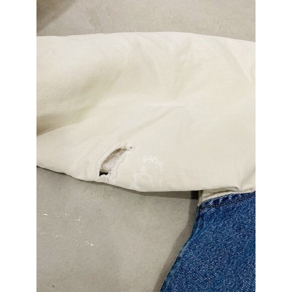 Vintage Disney Store Mickey Mouse 1928 Denim Varsity Jacket Adult Quilted Club - Picture 7 of 16